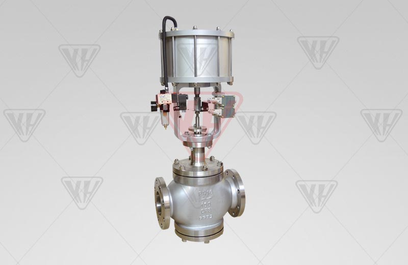 Double-oriented shut-off valve